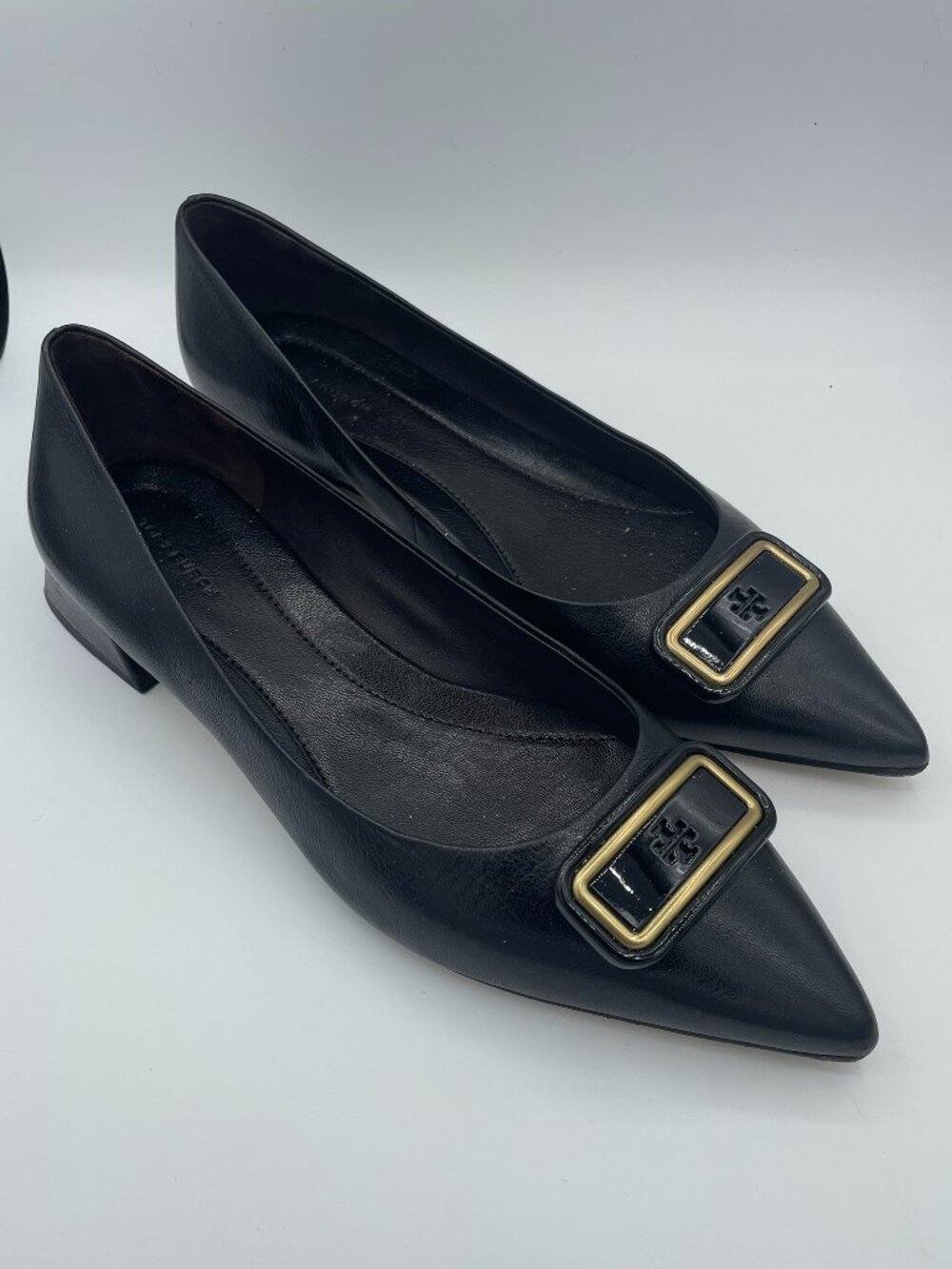 Tory Burch Georgia Pointed Toe Flat 20mm Size 10